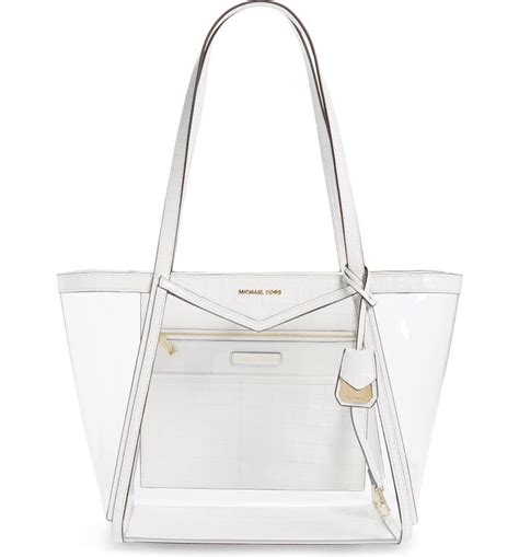 michael kors whitney clear tote|Michael Kors whitney tote.